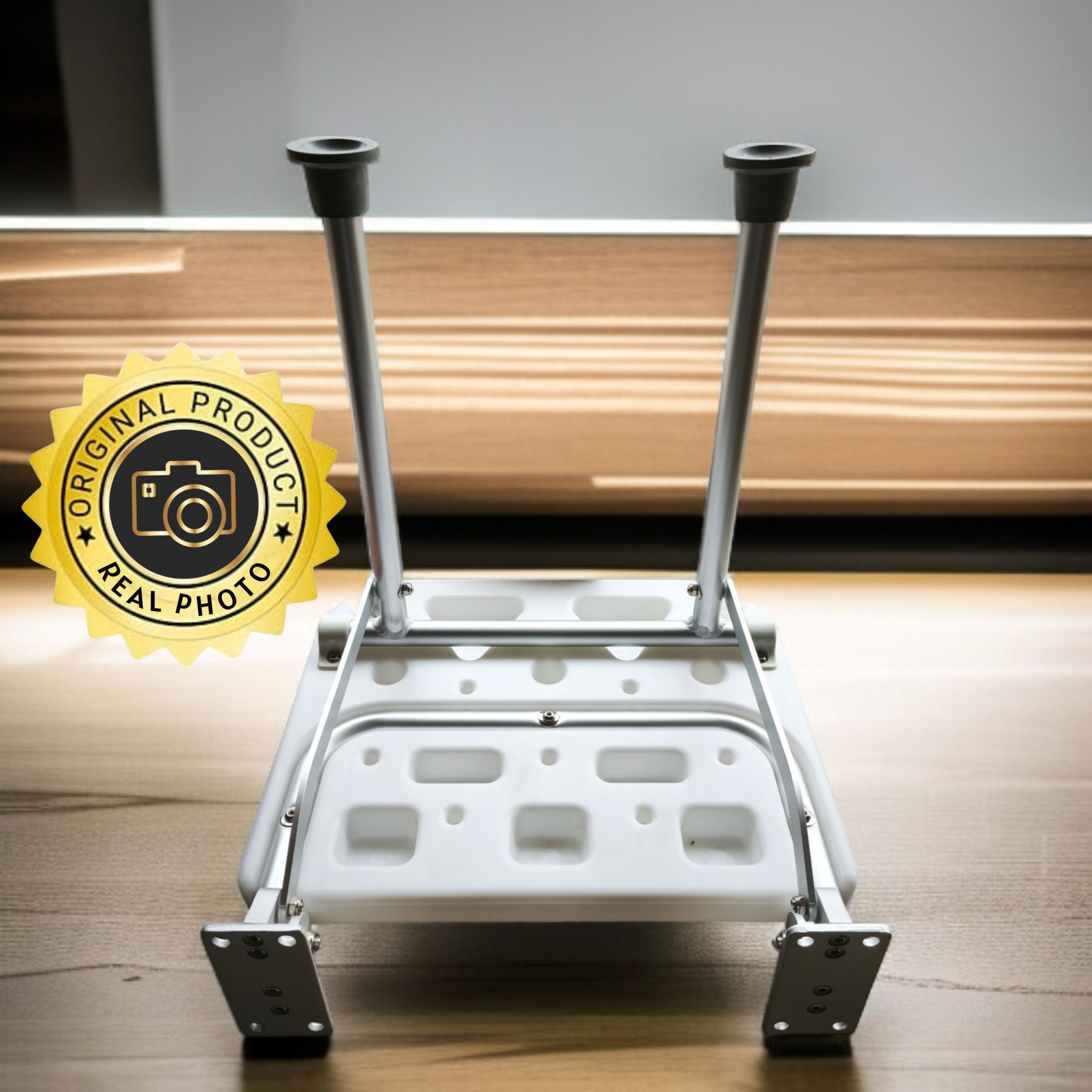 kursi bangku duduk lipat tempel dinding 2 kaki pasien lansia - Gambar 2