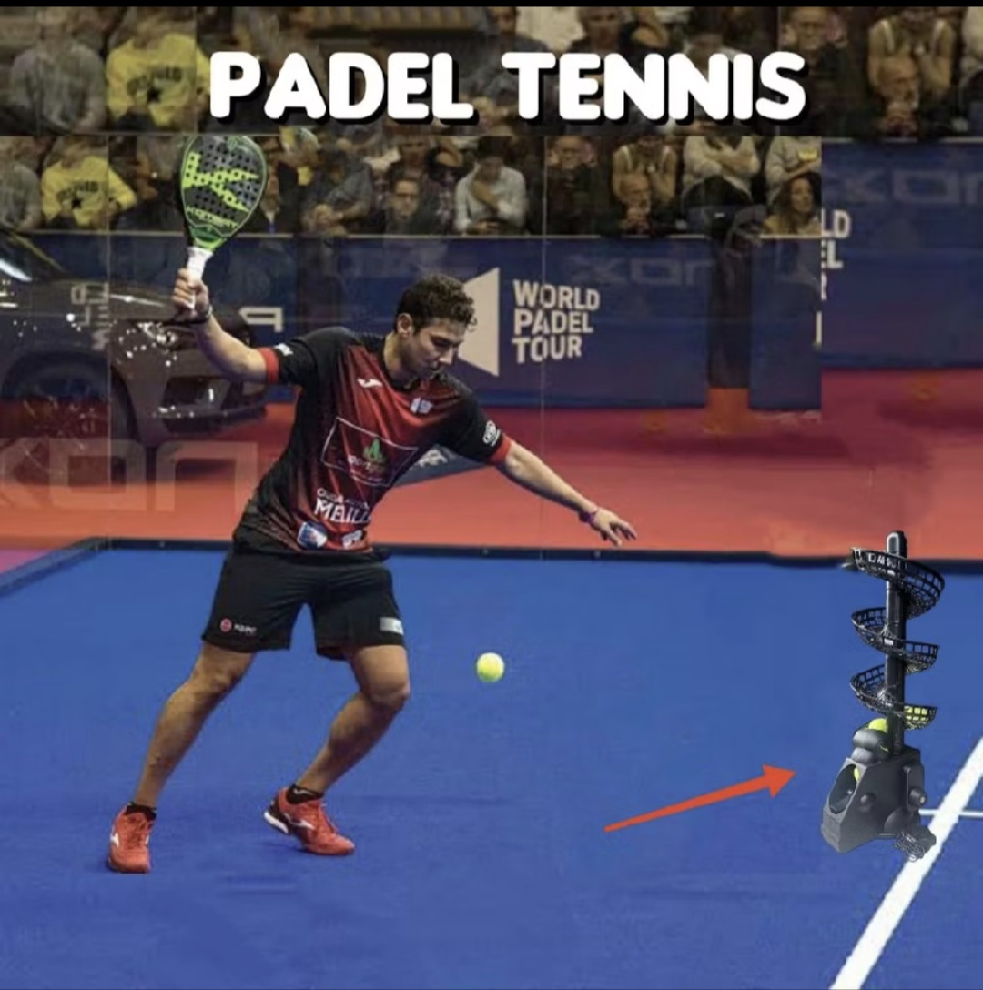 mesin pelontar bola tennis padel ball automatic tosser launcher - Gambar 3