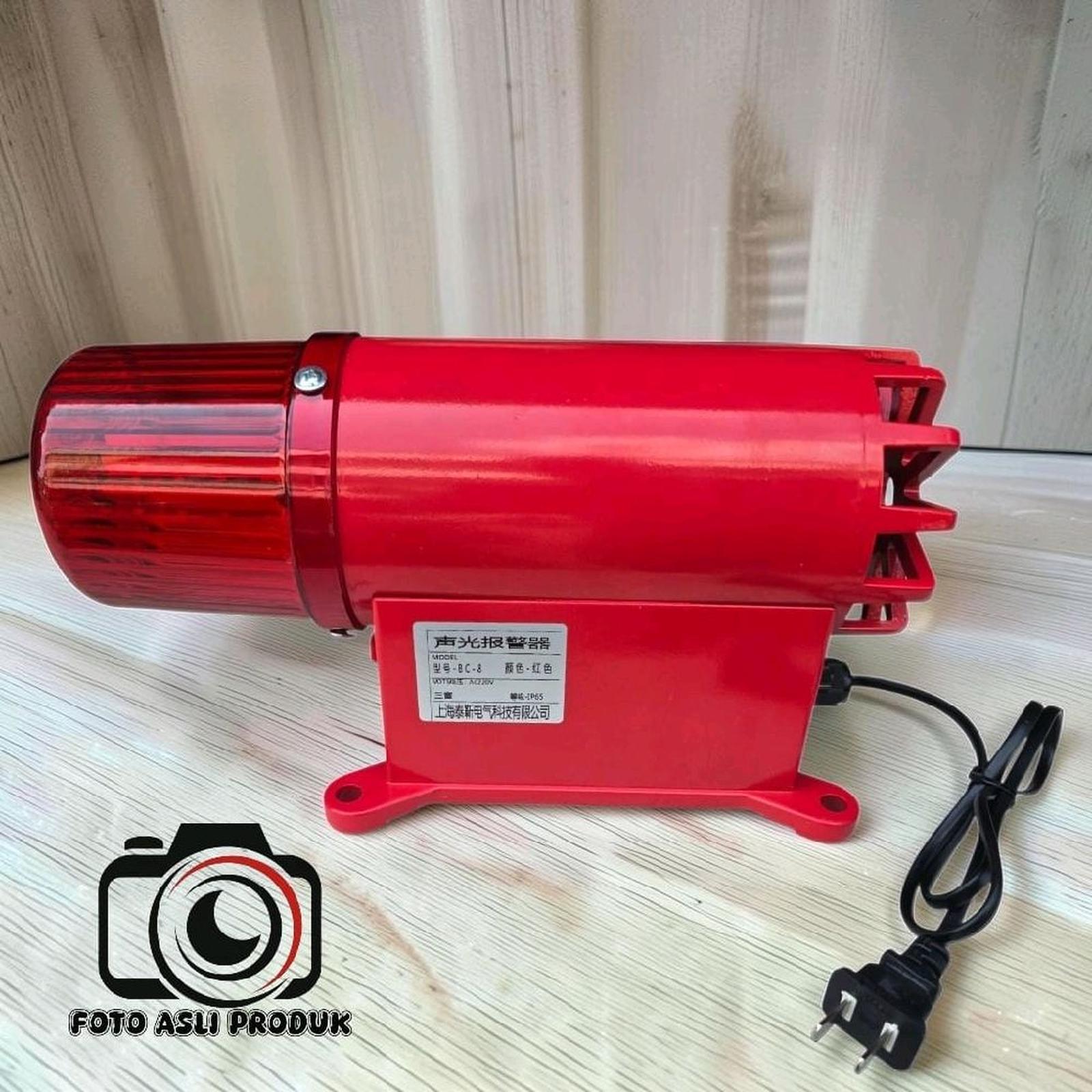 BC-8 Industrial Sound and Light Alarm motor sirine heavy-duty audible and visual warning device crane Alarm Suara dan Cahaya Industri BC-8 adalah perangkat peringatan audio-visual