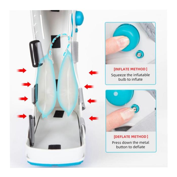 ankle foot orthosis cas boots fraktur walker brace sepatu boot terapi ortopedi pengelangan kaki - Gambar 4