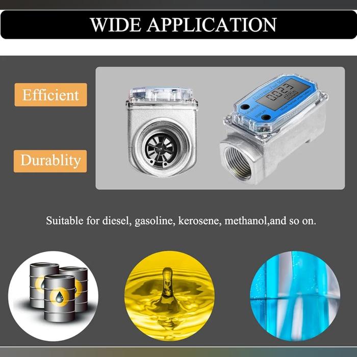 3 inch flow meter digital lcd display - Gambar 2