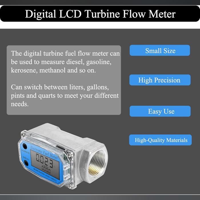 3 inch flow meter digital lcd display - Gambar 3